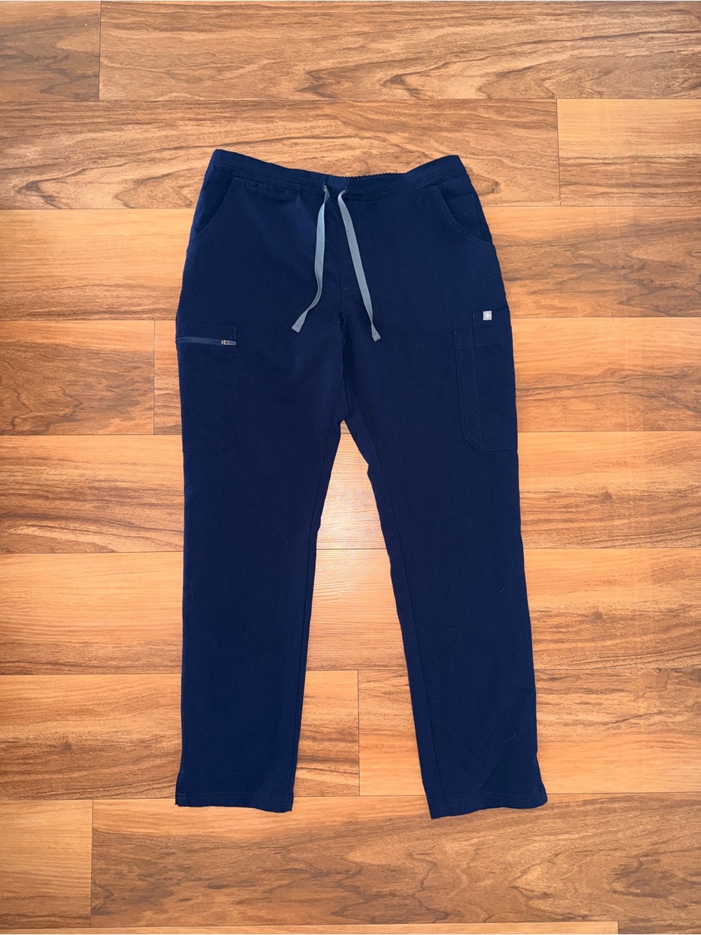 FIGS women's Yola High-Rise Slim Scrub Pant Navy Blue